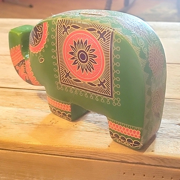 Ceramic elephant bank - Picture 3 of 8